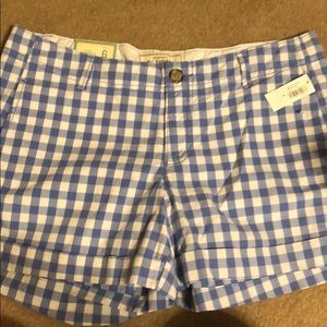 Old navy blue white checker shorts